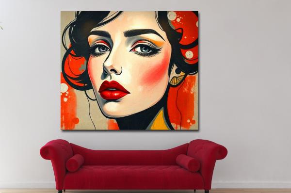 buntes gesicht gemalt modern -peggy liebenow_4